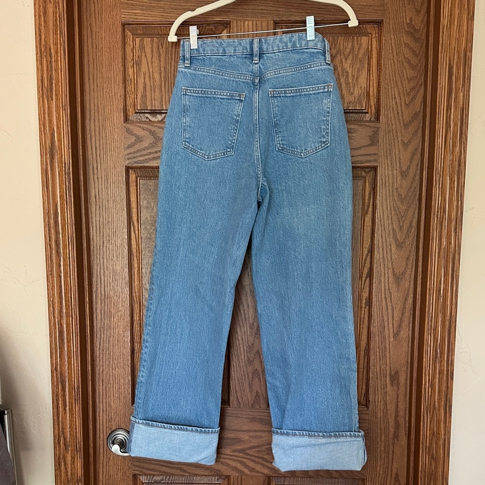 Denim Forum Women's Boyfriend Jeans in Medium Blue